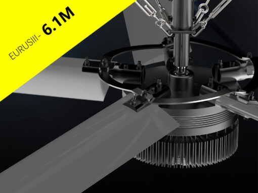 Quạt trần công nghiệp EURUS 3 cánh dài 6,1m