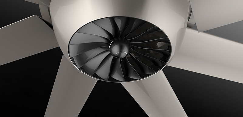 Industrial ceiling big fan HVLS Diamond Series