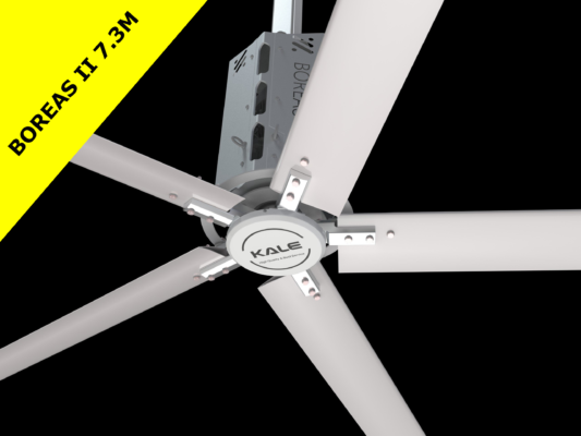 Lắp Đặt Quạt Trần Công Nghiệp Cánh Lớn HVLS Kale Fans Tại Kho Logistics Của Lazada