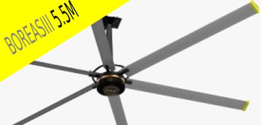 QUẠT TRẦN CÔNG NGHIỆP BOREAS 3 CÁNH DÀI 5,5 M