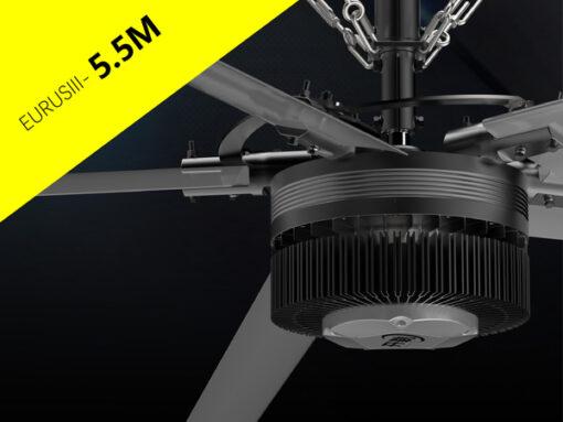 Quạt trần công nghiệp eurus 3 cánh dài 5,5 m